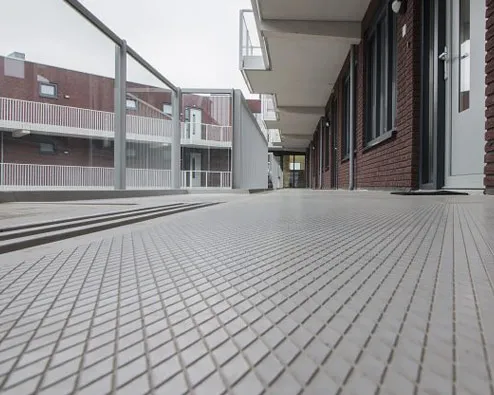 GIAN 0 small diamond texture concrete, anti-slip, pattern, profile, stairs, landing, gallery, balcony