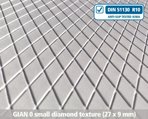 gian0 small diamond texture , anti-slip, texture, profile, stairs, stair nosing