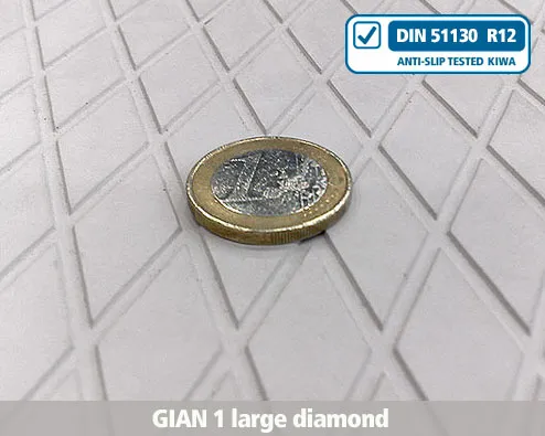 gian1 large diamond texture , anti-slip, texture, profile, stairs, stair nosing