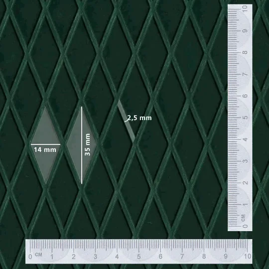 GIAN 1 large diamond texture concrete, anti-slip, pattern, profile, stairs, landing, gallery, balcony