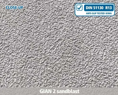 gian2 sandblast texture , anti-slip, texture, profile, stairs, stair nosing