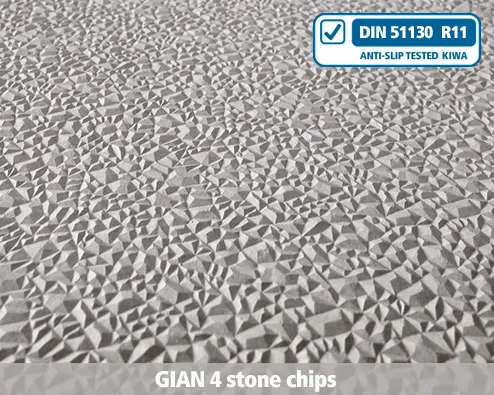 gian4 stone chips texture , anti-slip, texture, profile, stairs, stair nosing